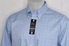 NWT JOS. A. BANK TRAVELER 17/34 Men's Traditional Fit Dress Shirt Blue Plaid