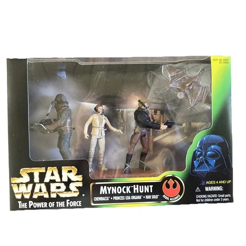1998 Kenner Star Wars Mynock Hunt Set Power of the Force 3 Figures Sealed Box