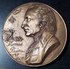 Thomas Paine Hall of Fame For Great Americans Bronze Medal Medallic Art Co. MACO