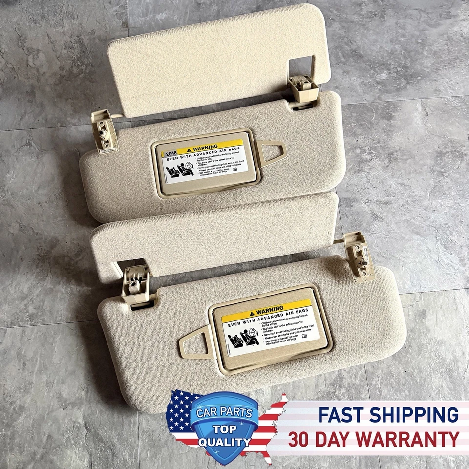 Juego de parasol 2003-2009 Mercedes E320 E350 E500 E550 E55 E63 AMG beige OEM Foto 2 de 4