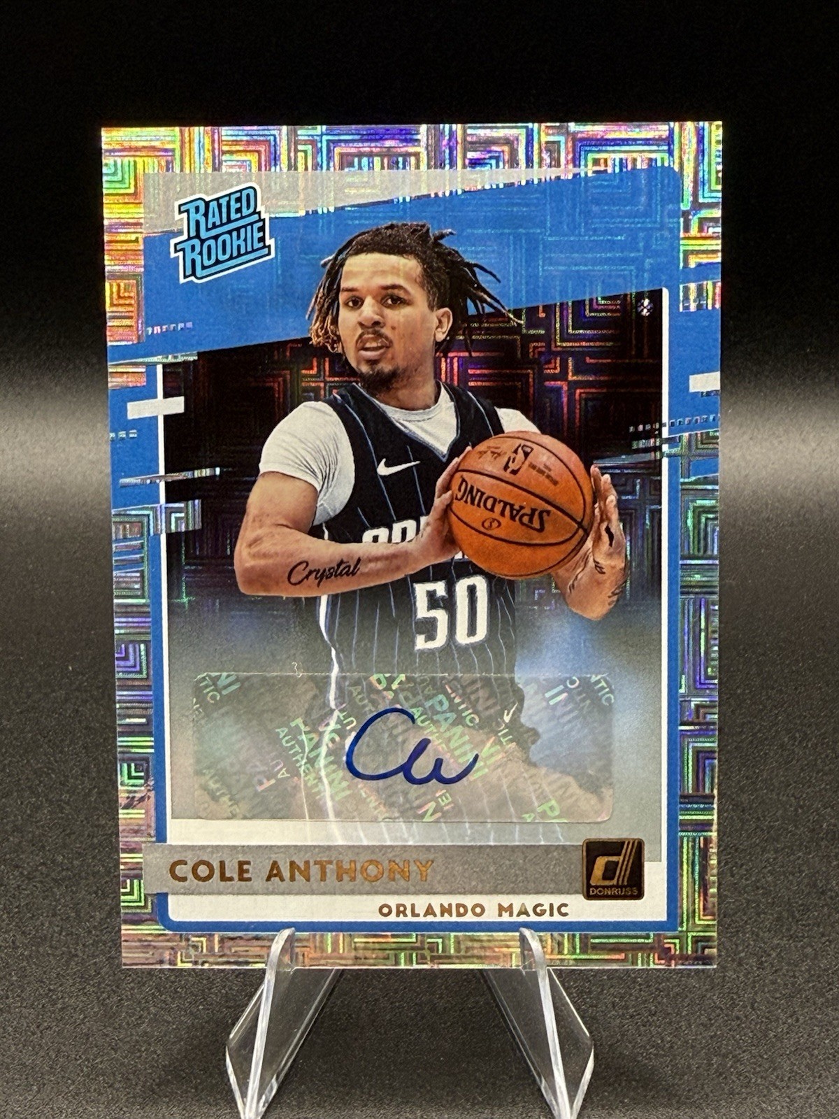 2020-21 Panini Donruss - Rated Rookies Cole Anthony #208 Signatures (AU, RC)