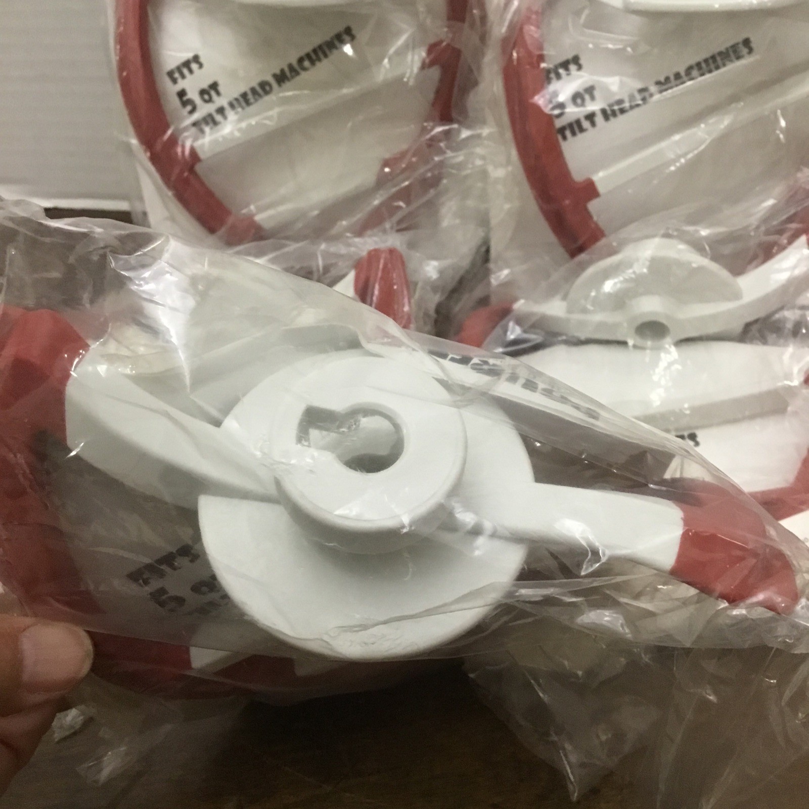 POURfect Scrape-A-Bowl Paddle Beater 5 Qt KitchenAid Tilt Hd Mixer Red Lot Of 5