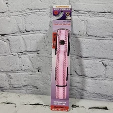 Illuminated Light-Up Dog Collar Lux Pro Pink Size L/XL New