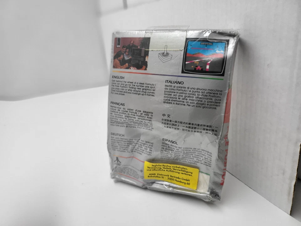 POLE POSITION GAME NEW FACTORY SEALED W/CRUSHED BOX FOR ATARI 2600 USA NTSC - Image 2 of 4