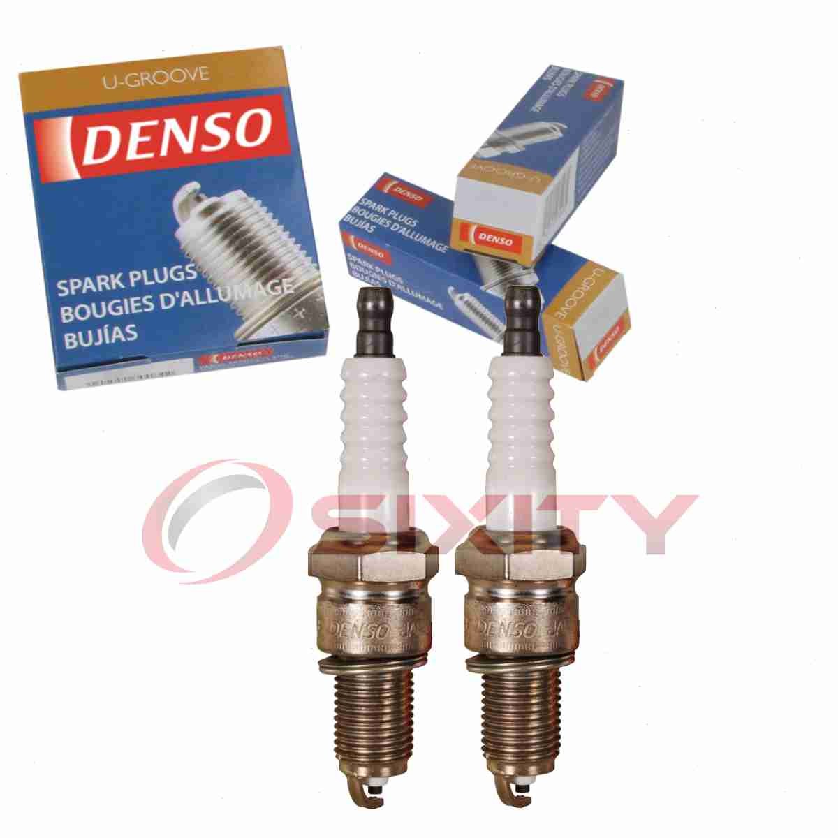 2 pc DENSO 3013 Standard U-Groove Spark Plugs for W14EXR-U ETC 6437 ERR 743 ay