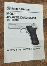 SMITH & WESSON 422/622/2206/2213/2214 Pistol Owners Safety & Instruction Manual 