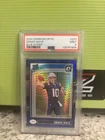 PSA 9 Drake Maye 2024 Donruss Optic. Blue Hyper Rookie Card. Patriots