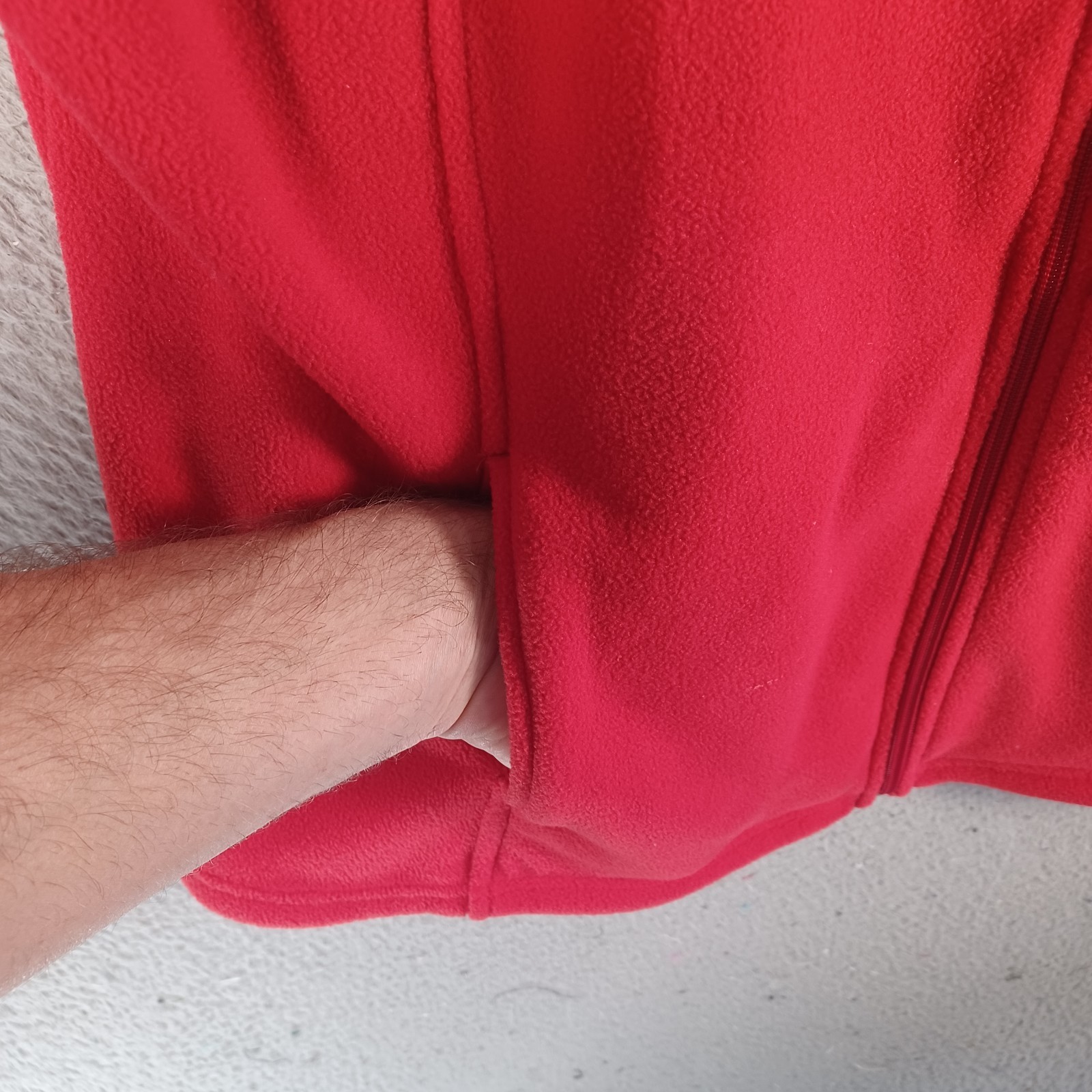 Basic Editions Womens Full Zip Red Jacket Vest Si… - image 3