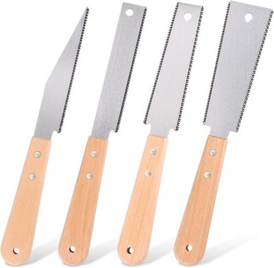 4 Stück Japansäge Handsäge 6'' Holzsäge Klein Feinsäge Holz Säge Zweischneidig