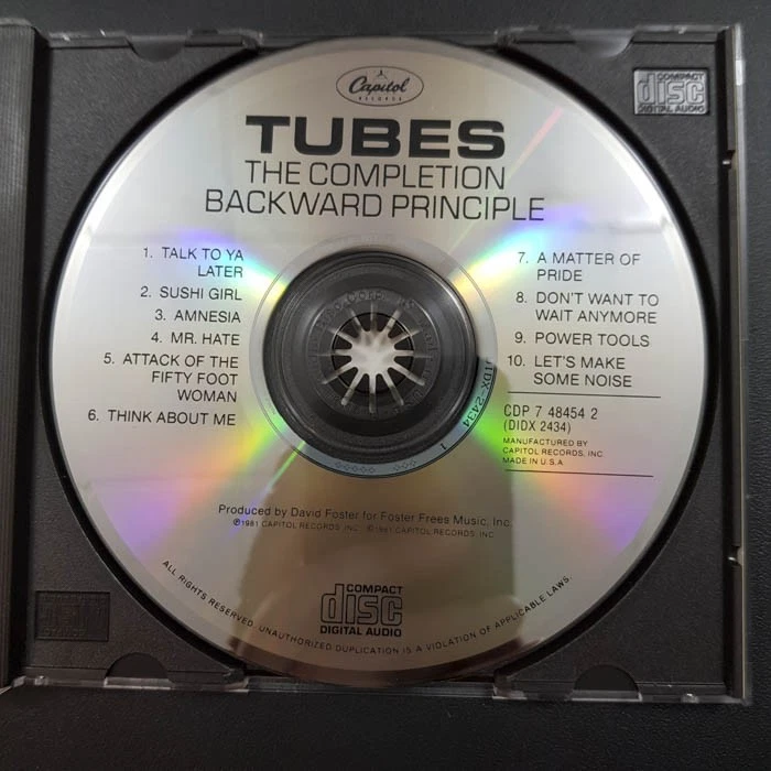 TUBES The Completion Backward Principle USA EX/VG+(CD) - Bild 3 von 4