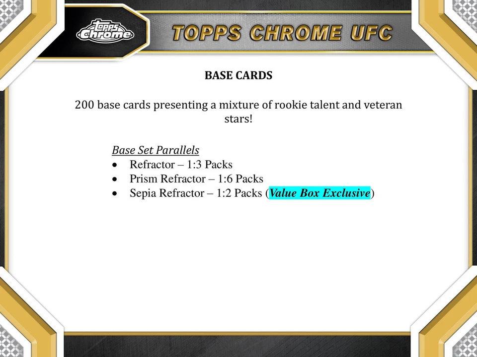2024 TOPPS CHROME UFC 6-PACK MEGA BOX - Image 4 of 4