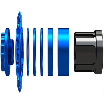 SOLO-SPLINE Micro Spline Single Speed Conversion Kit - 18t, Blue SOLO-SPLINE-6