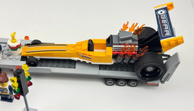 LEGO CITY: Dragster Transporter (60151) Complete Set with manual, no box