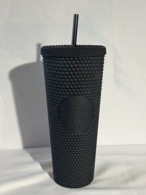 Starbucks Studded Matte Black Cold Tumbler Cup 24 oz Lid & Straw  762111458285| eBay
