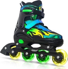 Adjustable Inline Skates for Kids and Teens, Indoor and Outdoor Blades Roller...