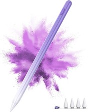 Stylus Pen for iPad 2018-2025, 15Mins Fast Charge for Apple Pencil, Palm Purple