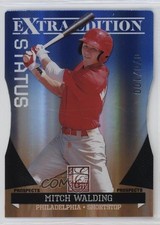 2011 Donruss Elite Extra Edition Prospects Blue Status Die-Cut Mitch Walding 0q3