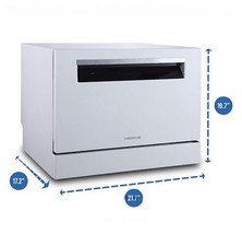 Farberware Professional 6-place Setting Countertop Dishwasher FCD06SSWHB 2