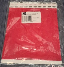 Advantus 75441 Crowd Management Wristbands, Sequentially Numbered, Red, 100/Pack