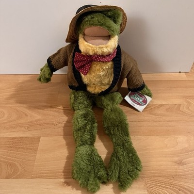 Vintage Ganz Cottage Collectibles Floyd Frog 20  by Lorraine Straw Hat 1995 NOS