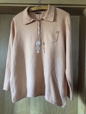 Gerry Weber Damen Pullover Lachs Wolle Gr 44