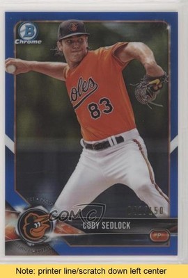 2018 Bowman Chrome Prospects Blue Refractor /150 Cody Sedlock #BCP211 READ 0c6