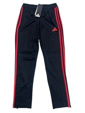 Adidas Tiro Essentials Black Lucid Red Track Pants KC3137 Boy  s Size Medium