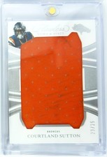 2025 Panini Flawless #33 Courtland Sutton 23/25 Down & Dirty GAME USED PATCH