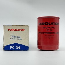 Nos Porsche 911 Purolator Pc34 Engine Oil Filter 1965-1971 Made In W. Germany