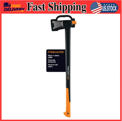 Fiskars X27 Super Splitting Axe 36'' Shock-Absorbing Handle Firewood Logs Wood