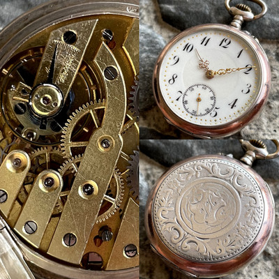   Antique Phenix Watch Co. [ Silver 0.800 ]  pocket watch