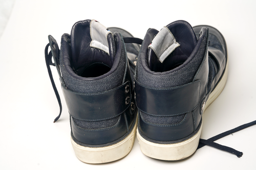 Louis Vuitton Fall/Winter 2012 BLUE GASTON DENIM Cup High Top Sneaker Size 9US - Picture 3 of 9