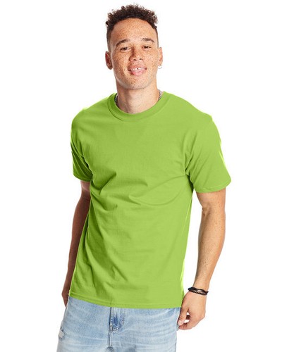 Pack Of 3 Hanes 5180 Unisex Short Sleeve 100% Ringspun Cotton Beefy-T T-Shirt - Picture 27 of 44