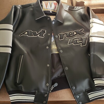 AVIREX 黒 レザージャケット 2XL AVIREX BLACK 2XL Brooklyn leather jacket | eBay