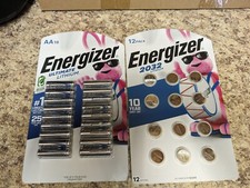 ENERGIZER CR2032 LITHIUM BATTERIES 12 PACK Exp 3/2032 18 PACK AA Exp 2041