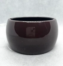 Brown Black Yellow Off White Hinged Cuff Bangle Bracelet