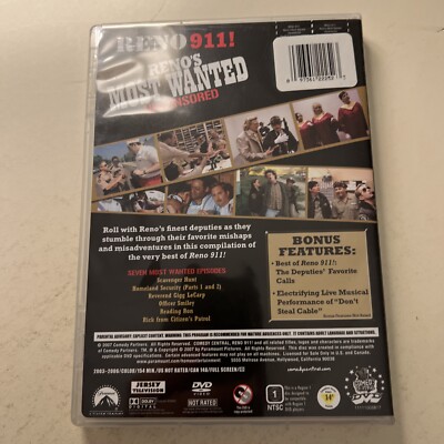 Reno 911 - Renos Most Wanted Uncensored (DVD, 2007, Checkpoint