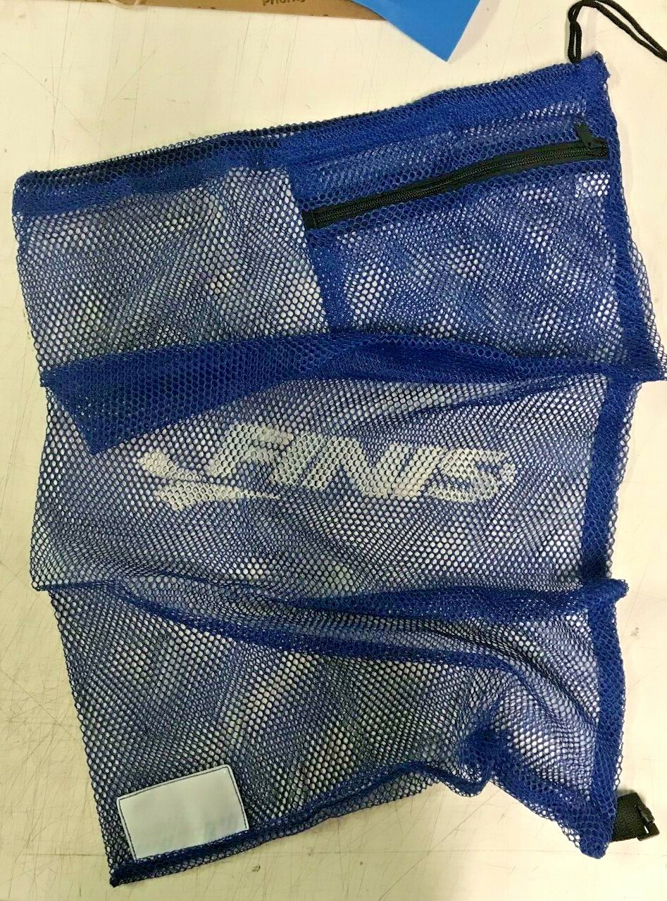 Finis Mesh Gear Bag Drawstring beach Swimming Shower Pool Tote BLUE 1