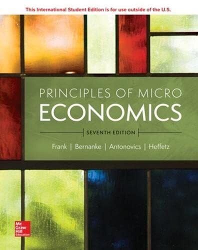 ISE Principles of Microeconomics by RobertH Frank (Paperback)