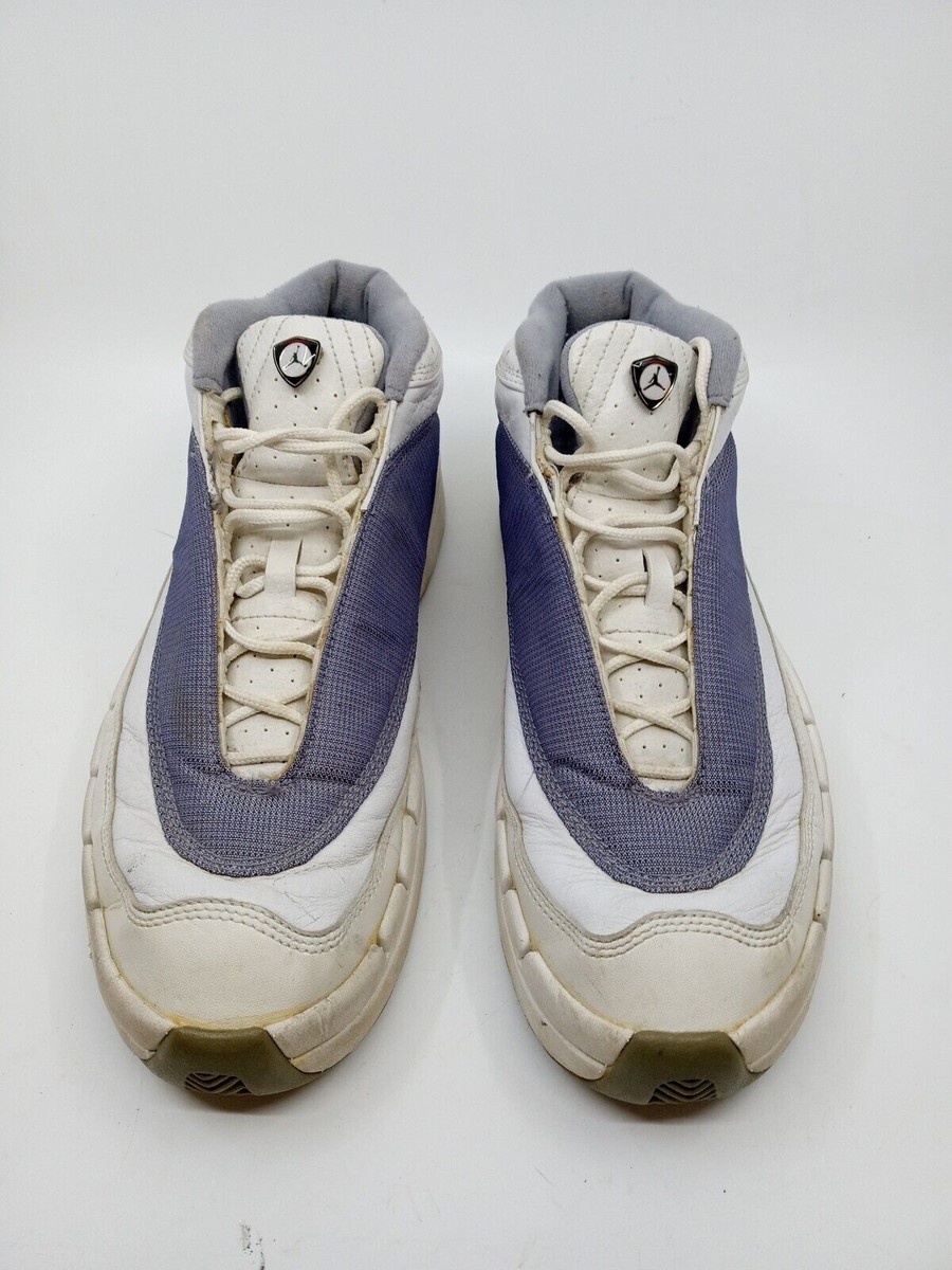 NIKE AIR JORDAN LITE BASKETBALL SHOES WHITE STEEL GREY 1998