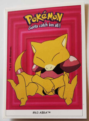 Pokémon Dunkin Boomer ABRA Karte #063/150 Sticker 2000