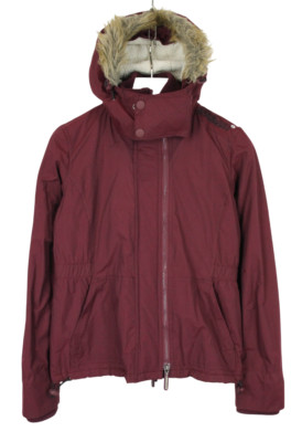 SUPERDRY The Wind Attacker Engineered Jacket Womens Medium Lightweight Burgundy