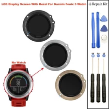 For Garmin Fenix 3 Smart Watch LCD Display Screen Digitizer Assembly Part Replac