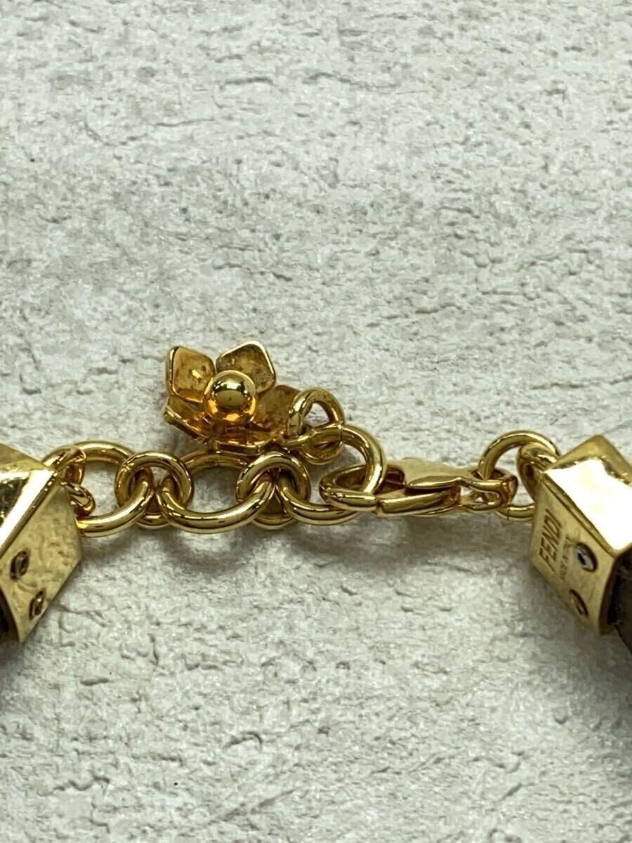 グランドセール Womens BRW Bangle FENDI Brown eBay | Used Bracelet Flower Gold その他