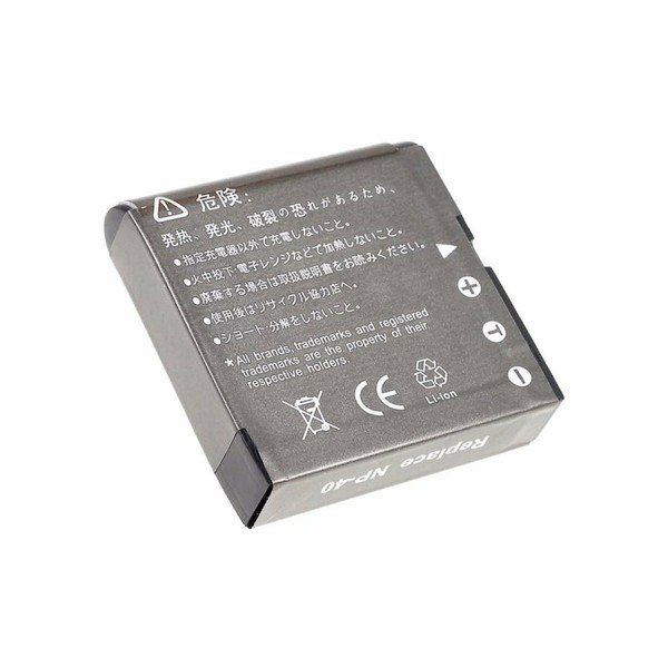 Akku FüR Casio Typ NP-40DCA 3,7V 1250Mah/4,6Wh Li-Ion Schwarz-image