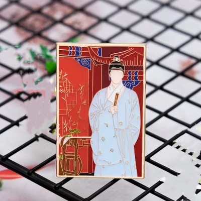 Feng Qi Luo Yang 风起洛阳 Wang Yibo Bai Li hong Yi Metal Brooch Badge Pin