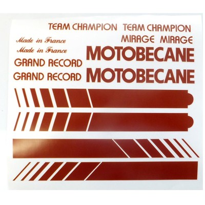 Stickers Motobécane MOTOB002 - Autocollants Déco Pour Vélo/bicycle - Fabriqué En France, Neuf
