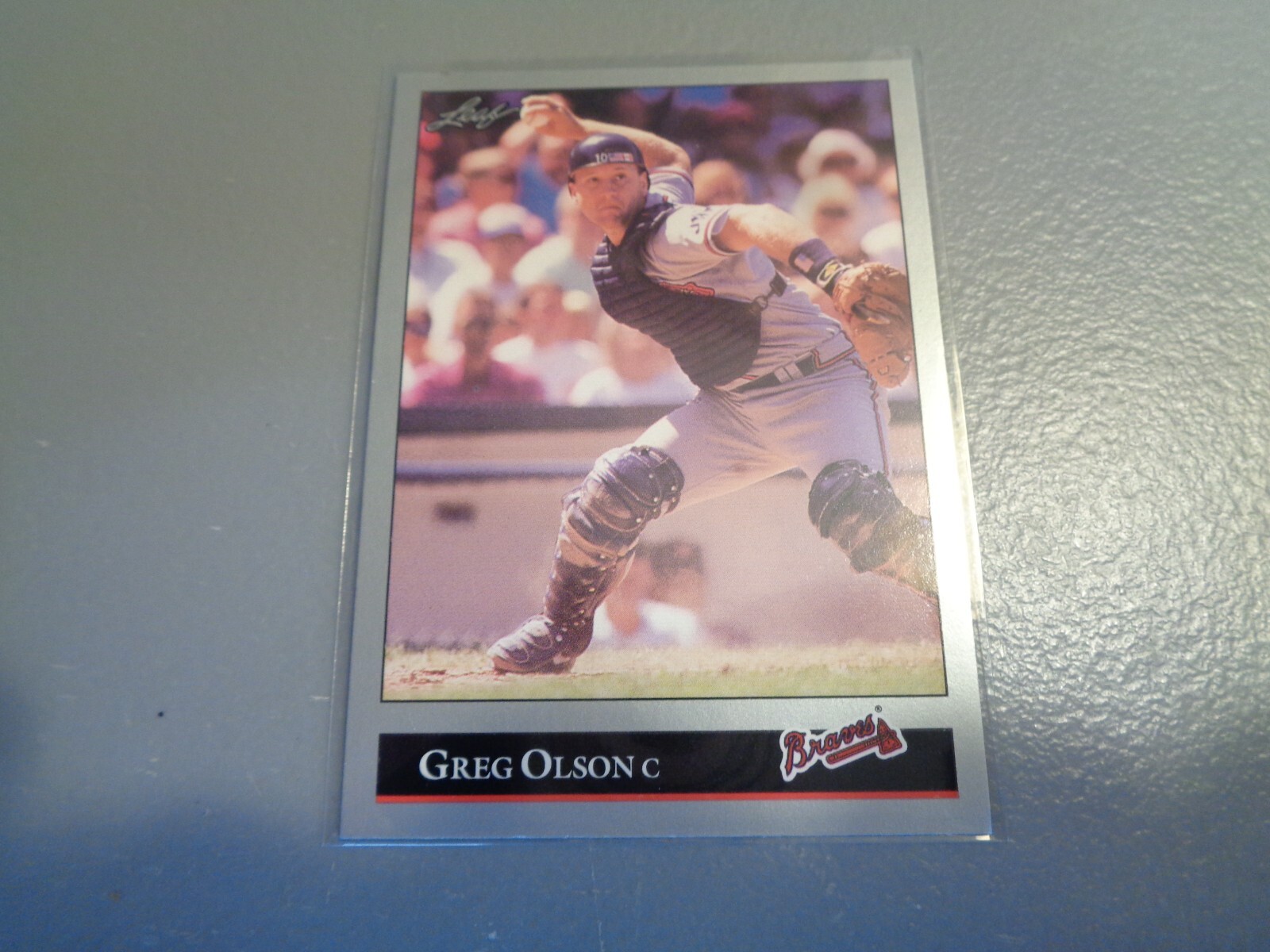 1992 Leaf Greg Olson Atlanta Braves #226