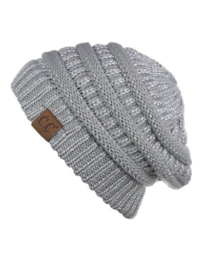 Hot item! CC Beanie New Women's Knit Slouchy Thick Cap Hat Unisex Solid Color - Picture 194 of 391