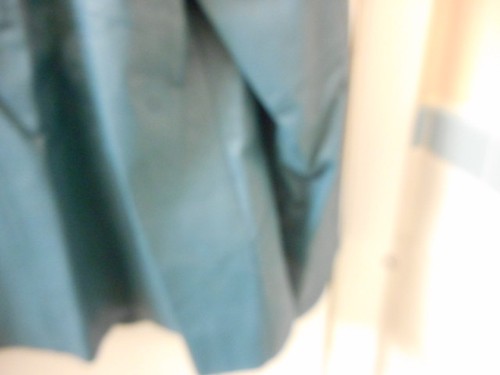 NEW WITH TAGS PAMELA MCCOY COUTURE TEAL LEATHER JACKET BLAZER SIZE M - Picture 7 of 7